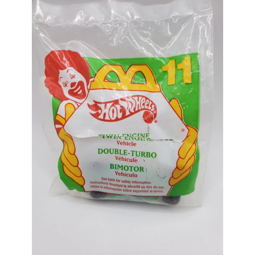 1994 McDonald's Happy Meal Hot Wheels Twin Engine #11 Bag Sliced